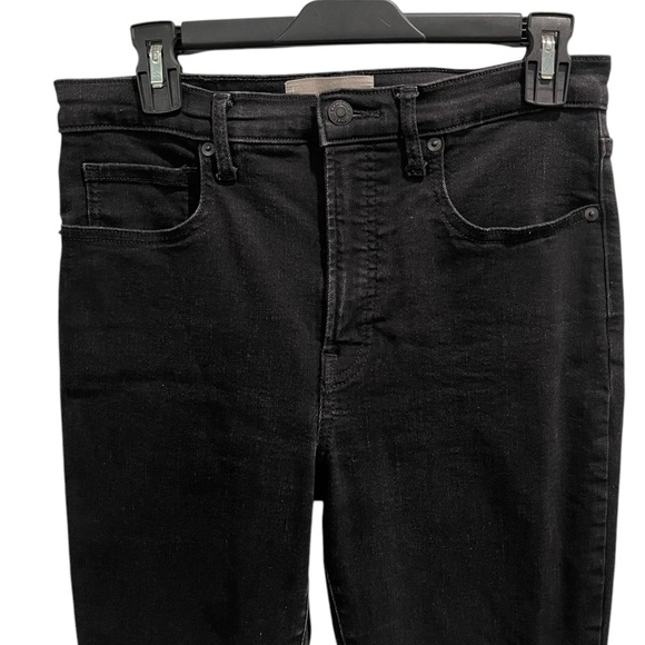 EVERLANE Hi-Rise Skinny Black Jeans Size 30 Strechy - Picture 2 of 11